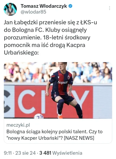 Piotrek7231 - #mecz #pierwszaligastylzycia #seriea 
Powodzenia chłopaku. 🖐️
SPOILER