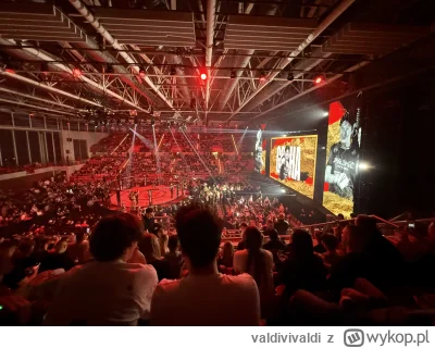 valdivivaldi - #primemma tak to wyglądało z trybun
Mała hala w sumie, ale na plus bar...