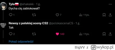 BigVV - @w00nski: @zyxen nie no wiadomo że dzban, ale dyszce psycha siadła mocno, bo ...