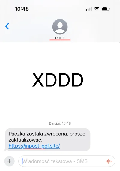 L24D - Nawet się nie starają z tym scamowaniem xDDD

#scam #bezpieczenstwo #cybersecu...