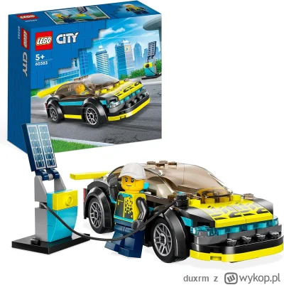 duxrm - Wysyłka z magazynu: PL
LEGO City 60383 Elektryczny samochód sportowy
Cena z V...