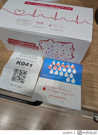 neufrin - 285 610 - 450 = 285 160
Data donacji - 30.11.2024
Rodzaj donacji - krew peł...