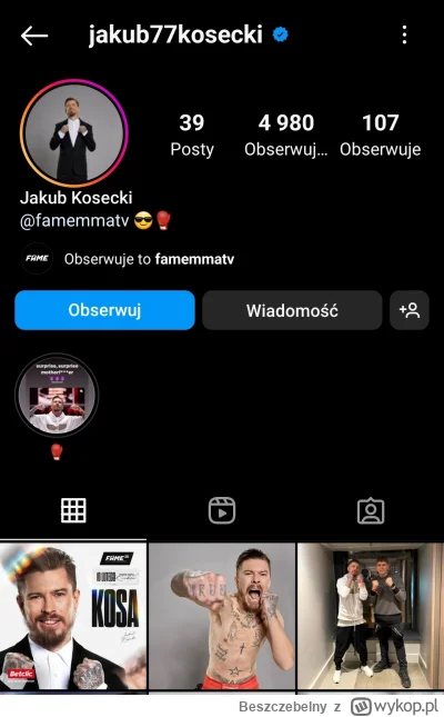 Beszczebelny - Chłop ma mniej obserwujących na insta niż ja xd
Co to za pomysł brać t...