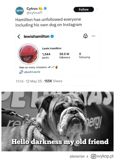 planarize - #f1 Lewis ma chyba kryzys