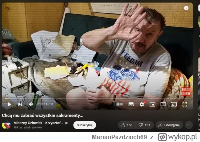 MarianPazdzioch69 - Aron  jesteś byłeś i będziesz psem bez jakiejkolwiek godności to ...