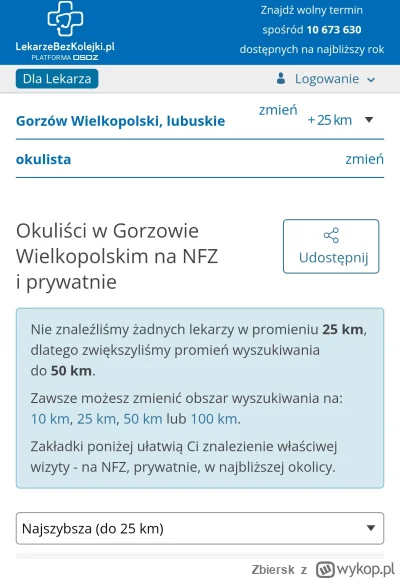 Zbiersk - Gorzów to upadłe miasto, nie można się dostać do lekarza nawet prywatnie. N...