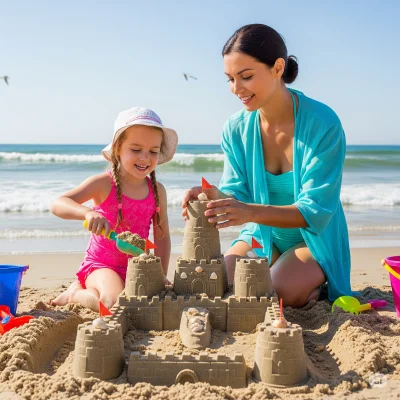 rybsonk - Wczoraj na plaży z moją 4-letnią córką budowałyśmy zamek z piasku. Nagle po...