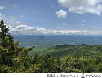 R2D2zSosnowca - @R2D2zSosnowca: widok na wschód czyli na New Hampshire. Najwyższa gór...