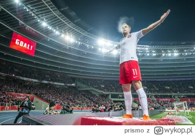 prismo - Robert Lewandowski strzelający Francji bramkę na 1:6 po dobitce dwukrotnie p...