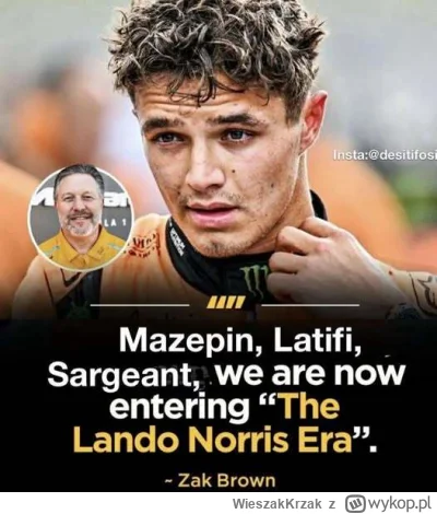 WieszakKrzak - Cieszy mnie, że stać Zaka Browna na szczerze słowa ( ͡° ͜ʖ ͡°)

#f1