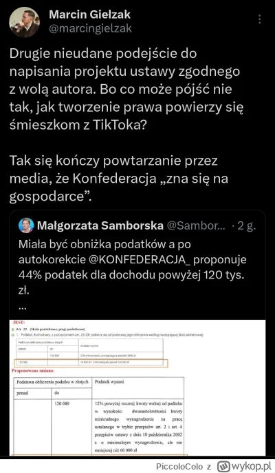 PiccoloColo - Cyrk Konfederacją zwany upada na głupi ryj po raz drugi. Gratuluję każd...