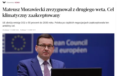 szasznik - @bleebus: A przypomnisz kto się zgodził na cele polityki klimatycznej? Pod...