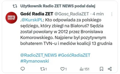 Logan00 - #polityka "wolne media" z błyskawicznym przekazem w RadioZet i u Mazurka że...