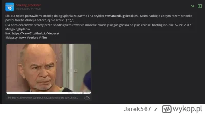 Jarek567 - ciekawe czy to faktycznie jego strona czy żebrze kasę na utrzymanie nie sw...