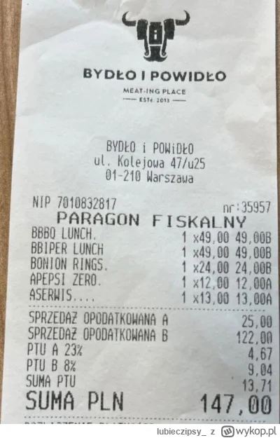 lubieczipsy_ - 10% OBOWIAZKOWEGO napiwku do burgera?! 

“Byliśmy dziś z kumpela z pra...