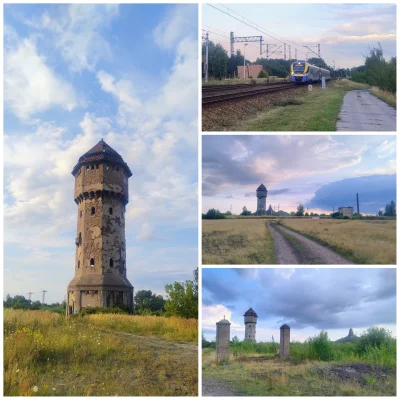 sylwke3100 - Taki przemysłowo-kolejowy spierdotrip z główną atrakcją czyli wieżą ciśn...