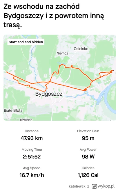 katolewak - 352 759 + 48 = 352 807

Wymyśliłem sobie, że przejadę Bydgoszcz ze wschod...