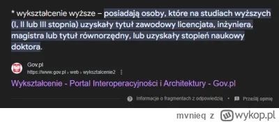 mvnieq - @JAn2: Nie kumam - przecież do wykształcenia wyższego nie trzeba mieć magist...