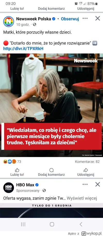 Apiro - Newsweek idzie na grubo, teraz matki porzucają dzieci i są szczęśliwe 

#zydk...