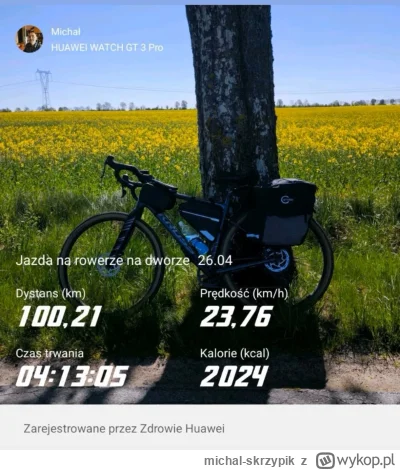 michal-skrzypik - Zamiast porannego kaca setka od rana ( ͡º ͜ʖ͡º)
#rower #gravel #spo...