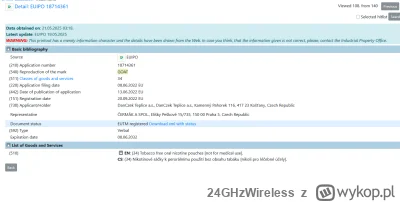 24GHzWireless - @WhiskeyIHaze: Jeszcze update. Z tego co widzę mają zarejestrowane w ...