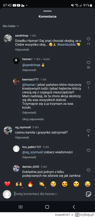 Dawid0597 - @danoneek: no ciekawe czy haznara zamkli skoro odpisuje na insta