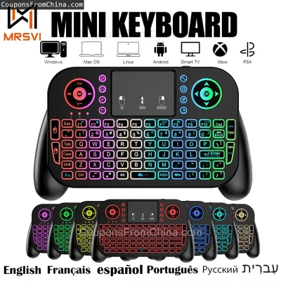 n____S - ❗ V8 2.4G Mini Wireless Keyboard 7 Color Backlit
〽️ Cena: 7.12 USD
➡️ Sklep:...