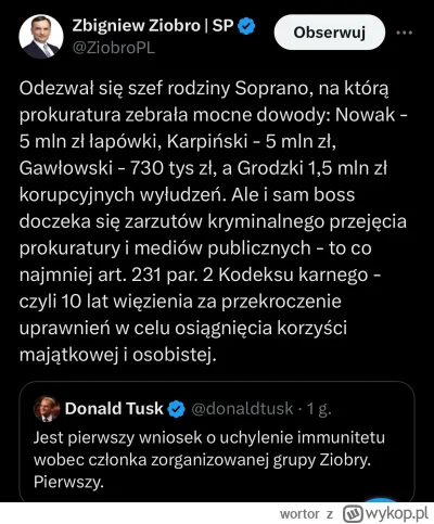 wortor - Ziobro już całkiem zdrowy, #!$%@? twitta za twittem. Obstawiam za miesiąc ko...