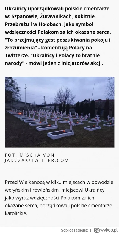 SoplicaTadeusz - @kontra12 Gdyby ktoś był zainteresowany faktami, a nie prymitywnym g...