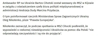 JPRW - >Powiedzcie, że to żart ( ͡º ͜ʖ͡º) Ukraińcy naprawdę wezwali naszego ambasador...