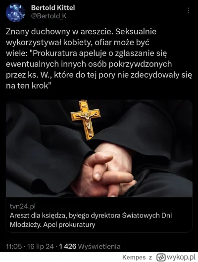 Kempes - #katolicyzm #bekazkatoli #chrzescijanstwo #polska 

Jakaś mała #mikromodlitw...