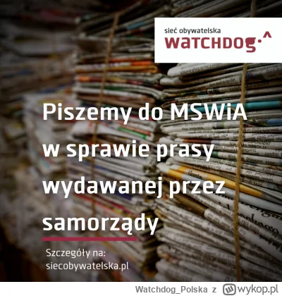 WatchdogPolska - Wirtualne media piszą, że poseł PiS, Bartosz Kownacki, interpeluje d...