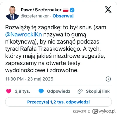 krzych0 - Niech ktoś zatrzyma tą karuzelę… realne szanse na prezydenturę 40 milionowe...