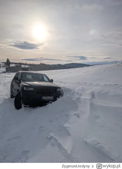ZygmuntJedyny - To by było na tyle. #zima #jeep #wies #beskidy