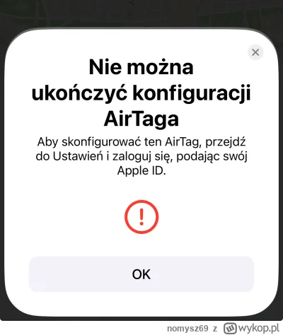 nomysz69 - Mam problem z połączeniem air taga z nowym iPhonem.
Air tag usunąłem z pop...