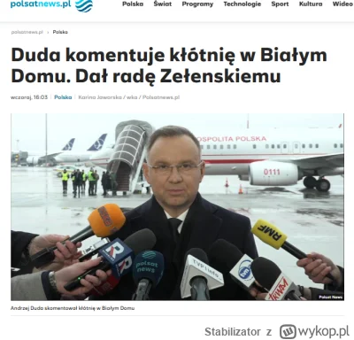 Stabilizator - - Wczoraj doszło do pewnego - co tu wiele kryć - impasu. Rozmawiałem p...