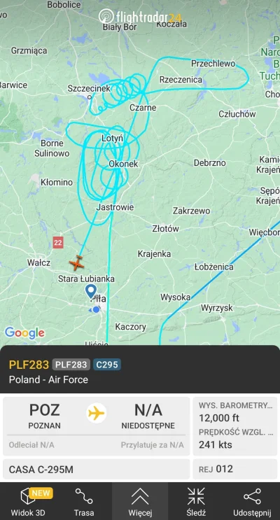 pogop - A ten co? XD

#flightradar24 #samoloty #wojsko #casa