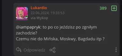 huncwot_ - Jak się wam prawaki nie podoba zgniły upadający zachód, to sobie jeździjci...