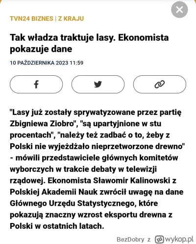 BezDobry - TVN: "Lasy "upartyjnione w stu procentach"
Szymon Hołownia (Trzecia Droga)...