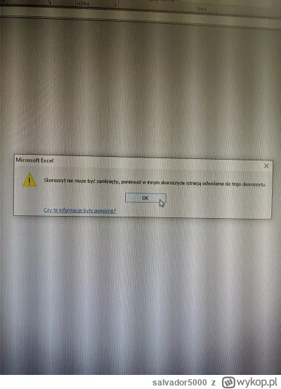 salvador5000 - #excel #komputery Podpowie ktoś jak zlikwidować ten komunikat? Jak zna...