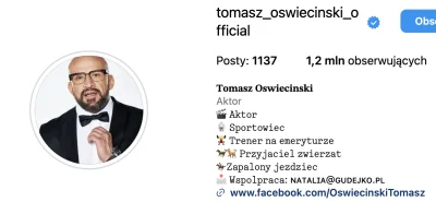 karibu_ - czy Tomasz Oświeciński to kolejna osoba kupująca follow? niby ponad 1mln fo...