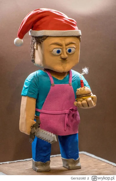 Gerszold - Steve z Minecrafta w specjalnym wydaniu. Całość wykonana z gliny polimerow...