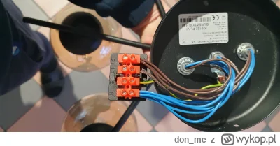 don_me - Mireczki z sufitu wystają dwa kable i po podłączeniu żyrandola po podłączeni...