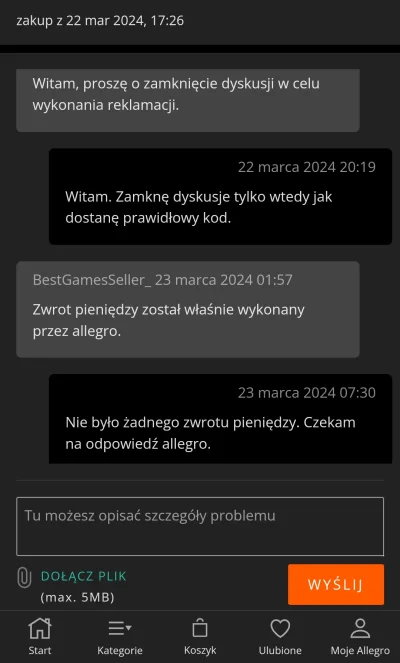 McAbra - #allegro #xbox ktoś trafił kiedyś na typa? Zamiast kodu wysyła mi współdziel...