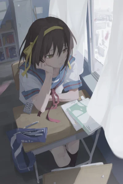 mesugaki - #anime #randomanimeshit #suzumiyaharuhinoyuuutsu #haruhisuzumiya #schoolgi...