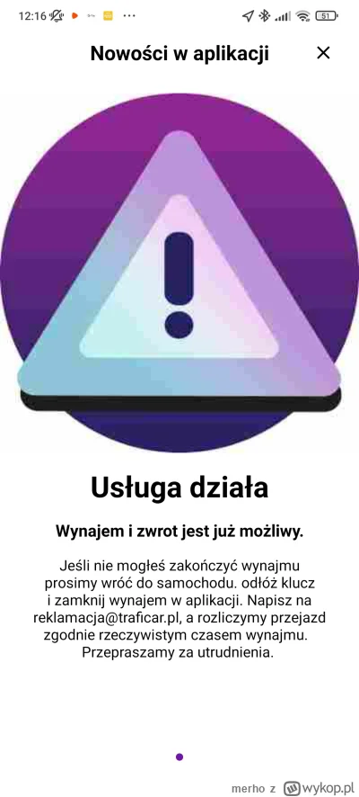 merho - @pl_0wL-T: mieli awarię, był jakiś problem z zakończeniem wynajmu. Pisz rekla...