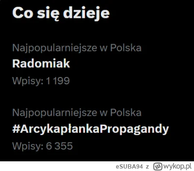 eSUBA94 - ktoś wykupił znowu ruskie boty na twitterze?
afera z VPN papa, stanowski zn...