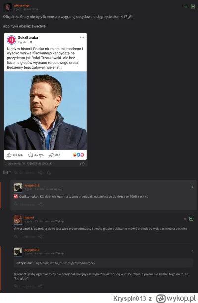 Kryspin013 - >@Kryspin013: niektórzy, tak jak ty się np. utrzymują z lizania butów je...