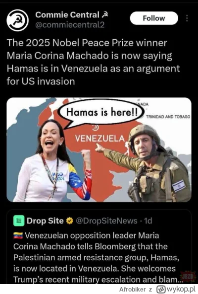 Afrobiker - #heheszki #polityka #usa #wenezuela #pokojowanagrodanobla 

Pamiętacie tą...