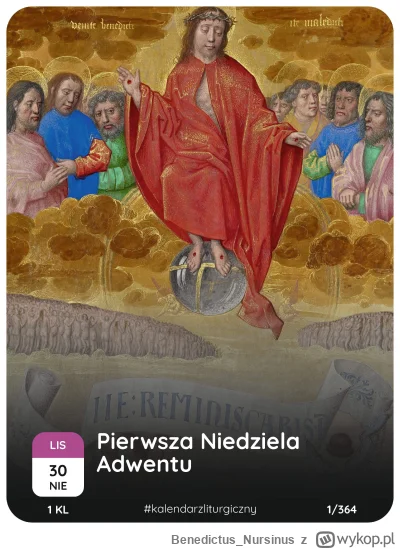 Benedictus_Nursinus - #kalendarzliturgiczny #wiara #kosciol #katolicyzm

30 listopada...